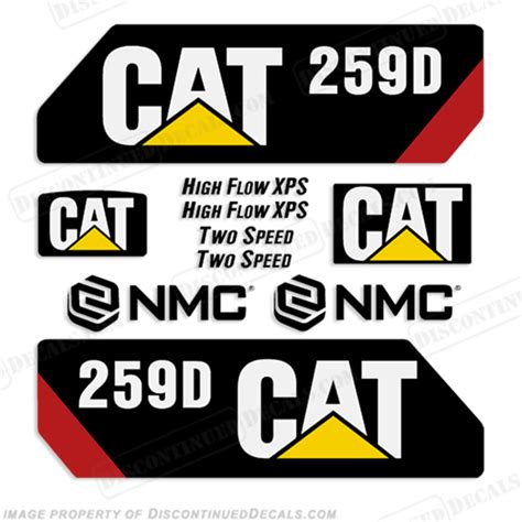 caterpillar decal for skid steer 258-3423|caterpillar forklift decal kit.